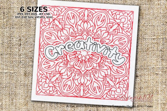 Creativity Word Embroidery Design Review