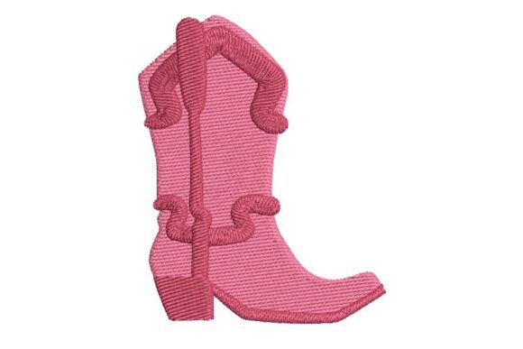 Pink Western Cowboy Boot Embroidery Review