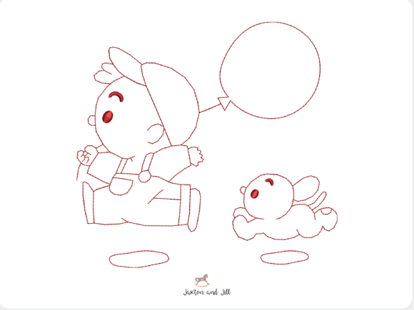 Redwork Boy and Dog: A Holiday Design Review