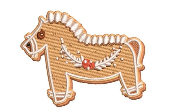 Review: Festive Gingerbread Horse Embroidery Design