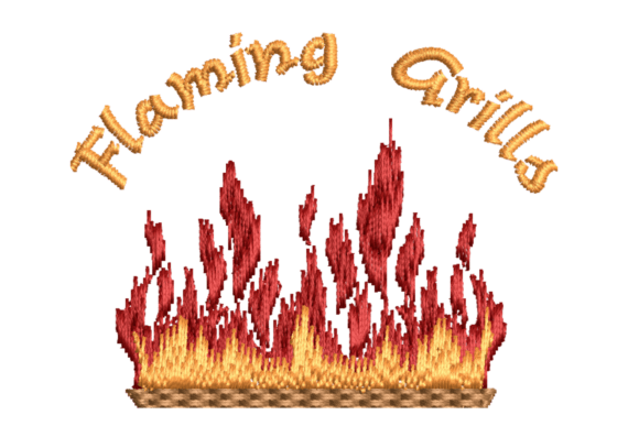 Review: Flaming Grills Embroidery Design for Boutiques