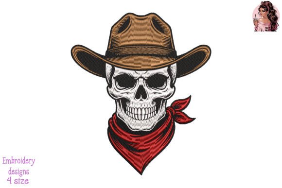 Review: Vintage Cowboy Skull Embroidery Design