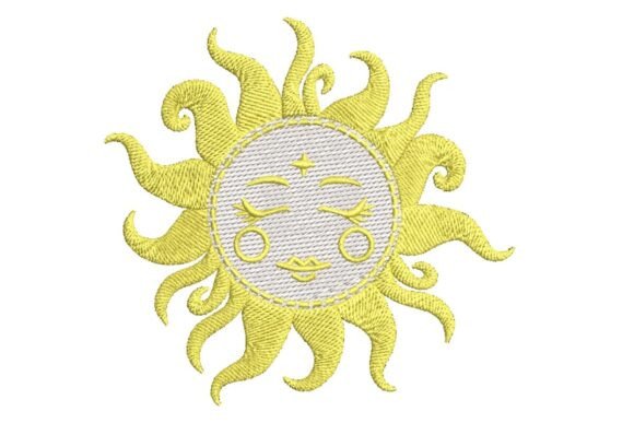 Review: Whimsical Sun Face Embroidery Design