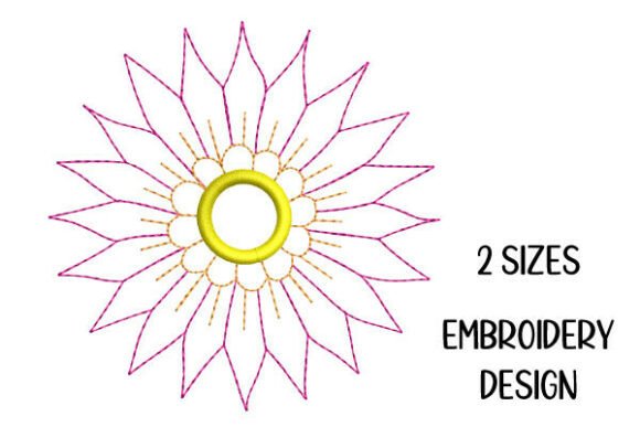 Reviewing the Minimal Mandala Flower Embroidery Design