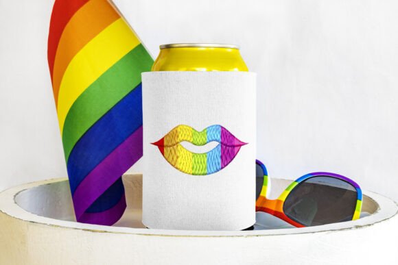 Reviewing the Rainbow Striped Flag Lips Embroidery Design