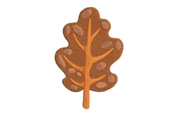 Rustic Autumn Oak Leaf Embroidery Design Review