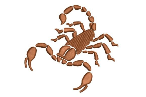 Stylized Scorpion Embroidery Design Review